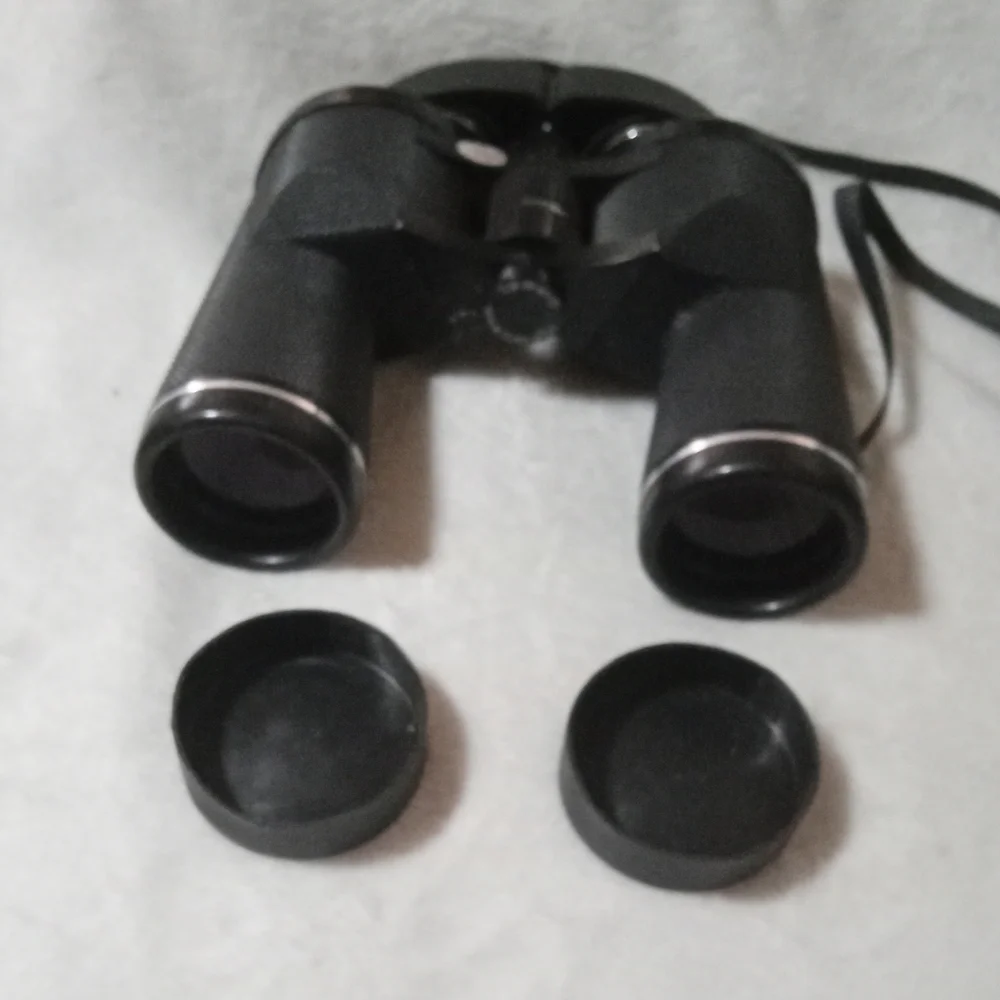 Vintage Tasco World Class Wide Angle Binoculars With Original Case & Lens Covers